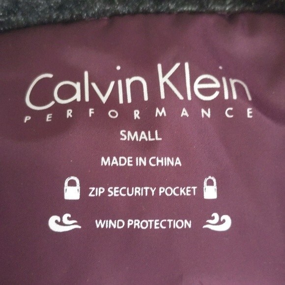 Calvin Klein Performance purple wind resistant puffer vest, black accents S - Picture 4 of 10